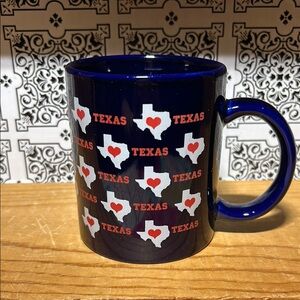 Vintage 90’s ❤️ Texas Love Blue Mug
